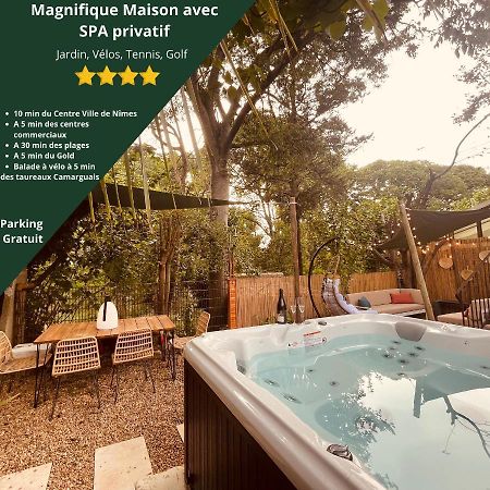 Maison dans les Arbres, SPA, Tennis, Parking Nîmes Extérieur photo