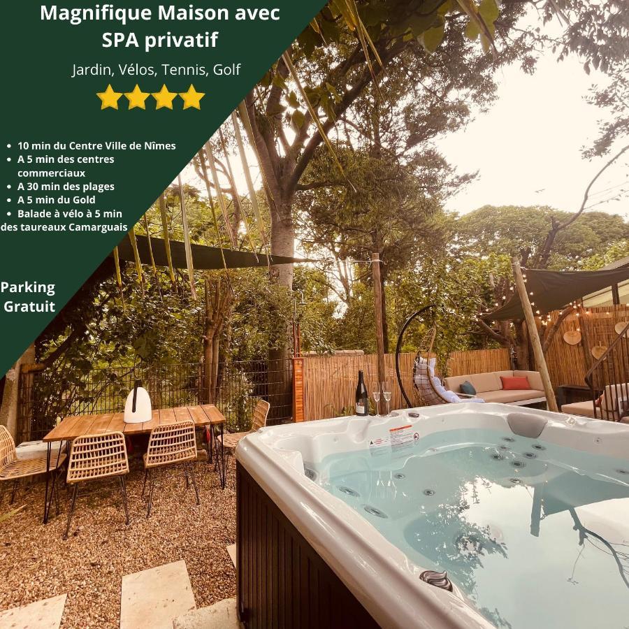 Maison dans les Arbres, SPA, Tennis, Parking Nîmes Extérieur photo